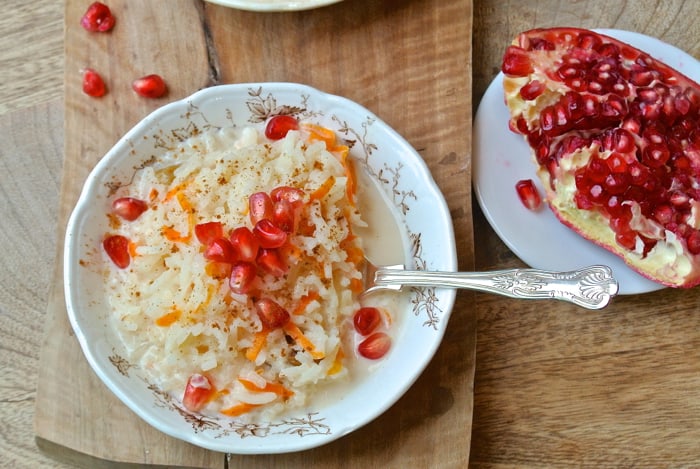 Creamy Indian Rice Pudding with Carrots