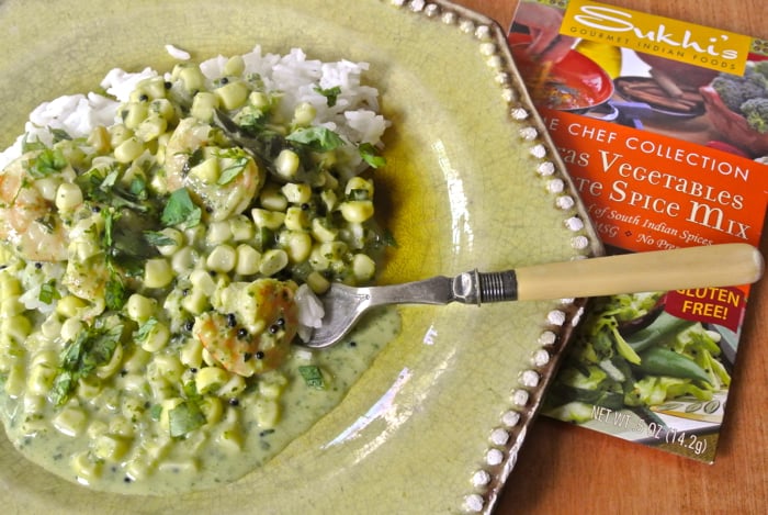 Indian Shrimp Curry with Sweet Corn