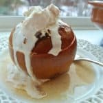 Baked Apples with Cinnamon Cream