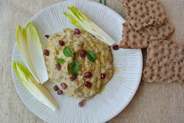 Eggplant and Onion Salad with Cumin and Pomegranate