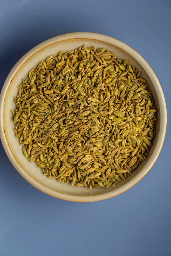 A bowl of Fennel Seeds