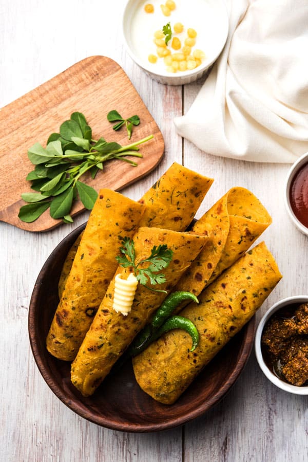 Methi Thepla, Indian Breakfast