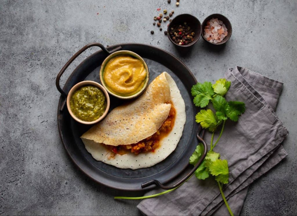 delicious dosa platter