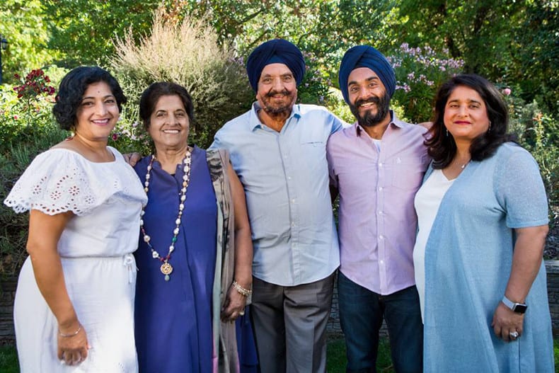 Photo of Sukhi and her family