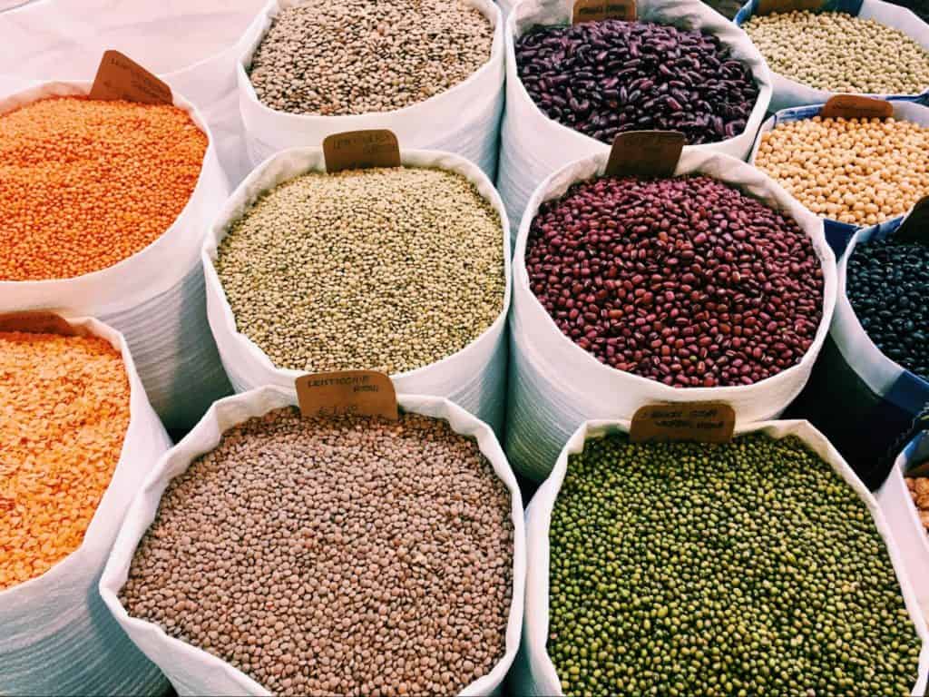 Just some of the many different legumes used in dals.