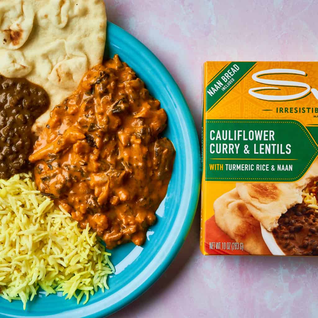 Enjoy Sukhi's Cauliflower Curry and Lentils