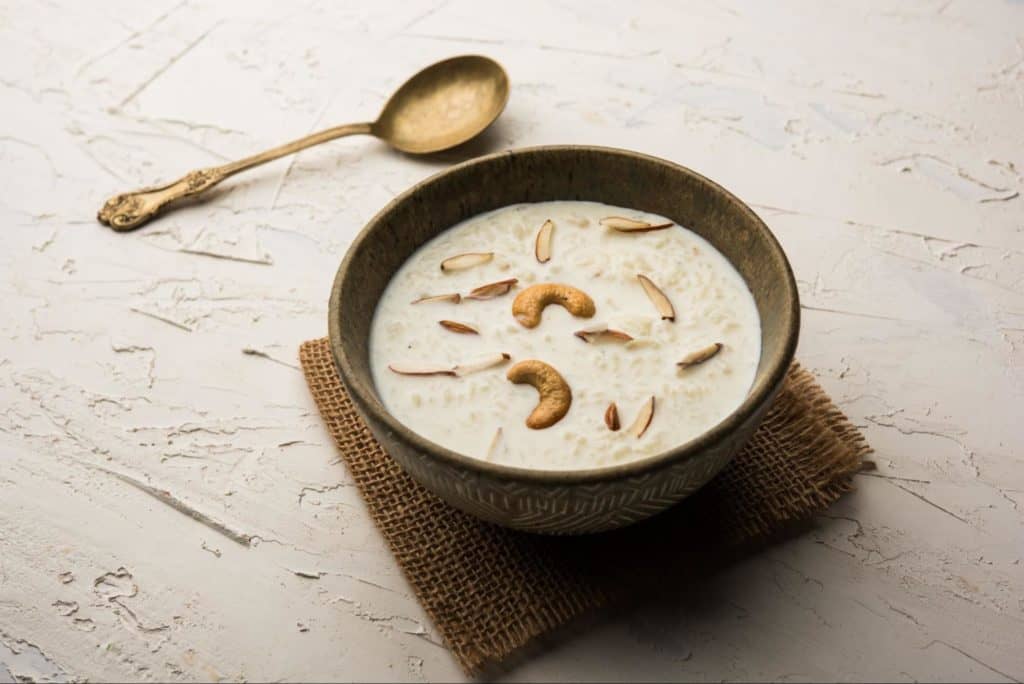 Kheer or Indian rice pudding