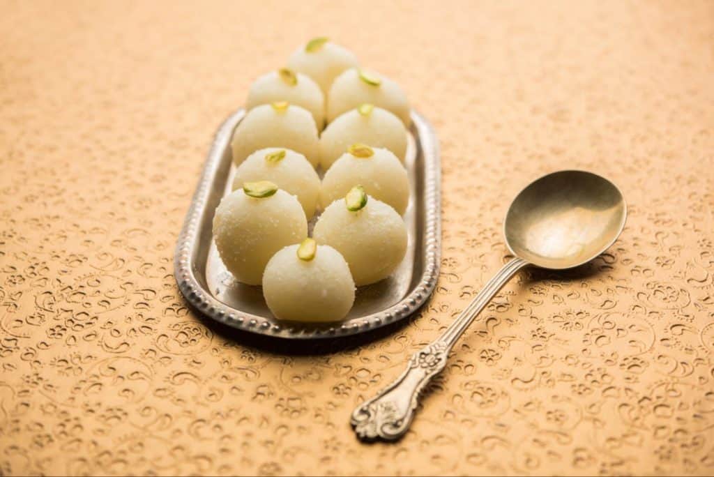 Rasgulla, a sweet Eastern Indian dish