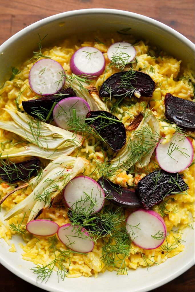 Spring Radish Rice Bowl