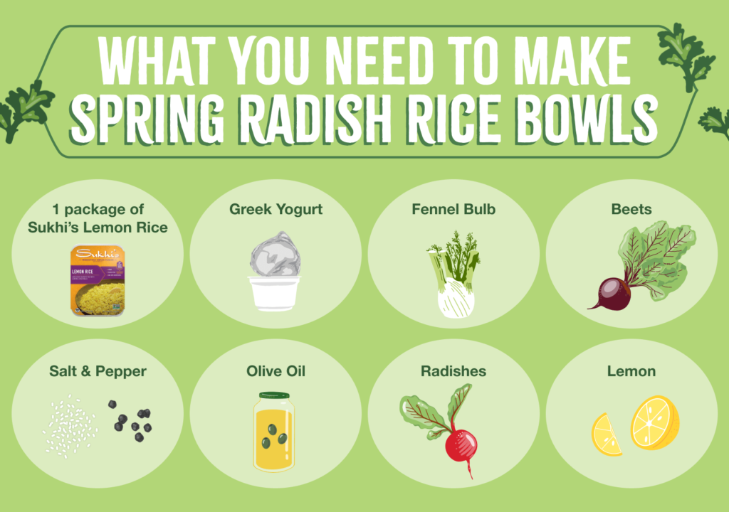 What You Need to Make Spring Radish Rice Bowls