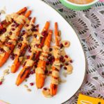Roasted Carrots with Yogurt Curry Drizzle