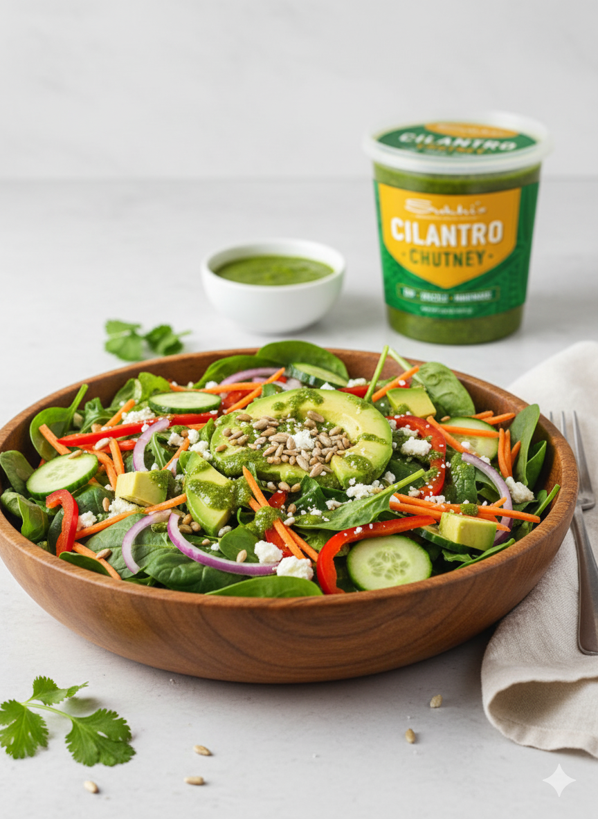 Cilantro Chutney Crunch Salad